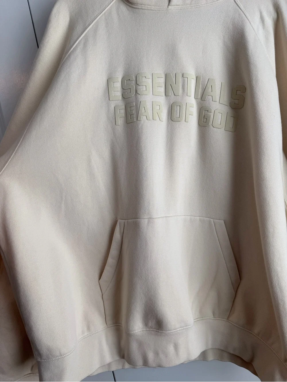 Fear of God Essentials Men’s Hoodie Eggshell Size XL
